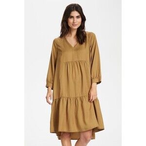 Part Two Copenhagen Victorine Tiered Lyocell Dress Womens Size 36 US 6 / Small